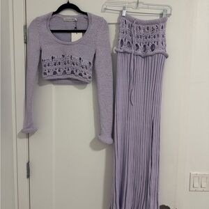 Christopher Esber Lilac Knit Ensemble